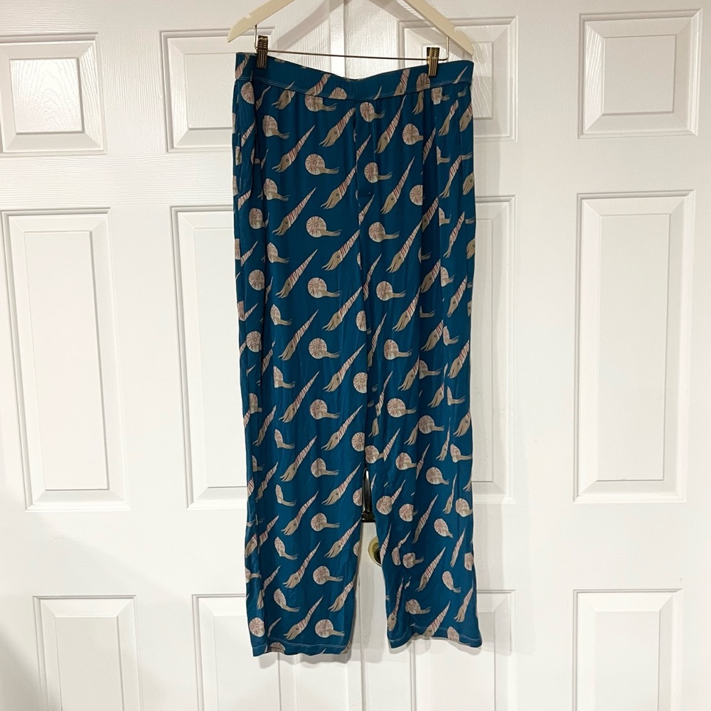 Kickee Pants Blue and Cream Patterned Men's Pants